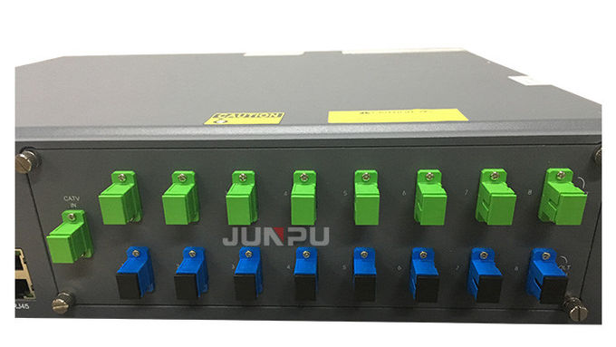 Junpu Pon Edfa Wdm 1550 8 Combiner 17dbm แต่ละพอร์ตอุปกรณ์ใยแก้วนำแสง 3