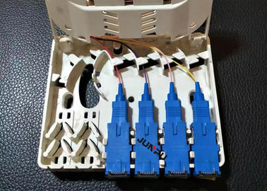 4 core Ftth Fiber Optic Termination Box, wall mount fiber termination box