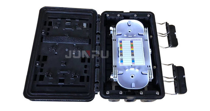 JUNPU Aerial 16 core Fiber Optic Enclosures Outdoor IP68 with Cassette หรือ PLC splitter 0