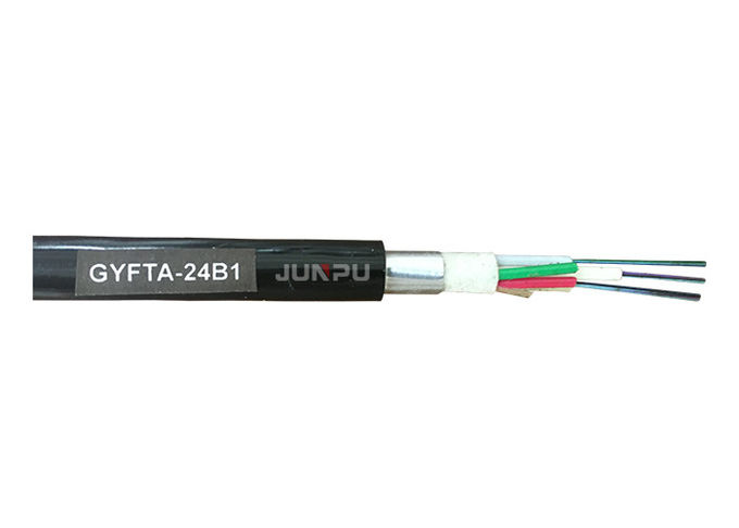 1 2 4 Core FTTH Fiber Opticl Drop Cable ในร่ม / กลางแจ้ง G657A1 G652D G657A2 2